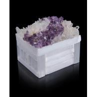 Product ID: JRA-10270 7"H X 7"W X 7"D This box is covered in a beautiful assortment of lavish white quartz crystals, FLASH STOCKING $122.50 FLASH STOCKING $82.50 FLASH STOCKING $132.