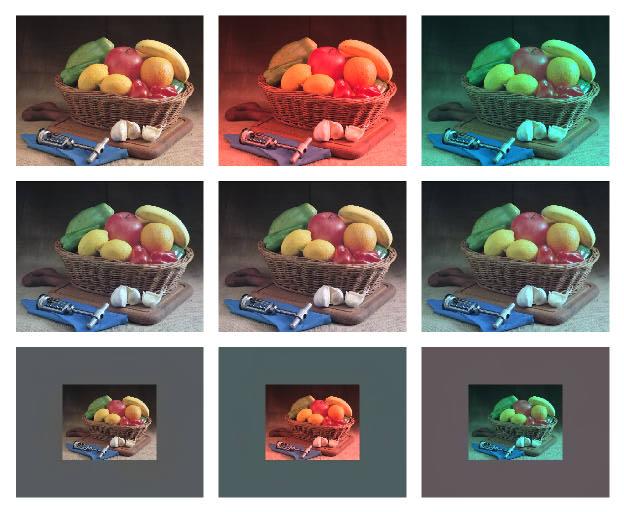 [7] In a recent experiment [8] corresponding colors data were collected using complex images and comparisons between prints under an illuminant D50 simulator and CRT displays with both illuminant D50