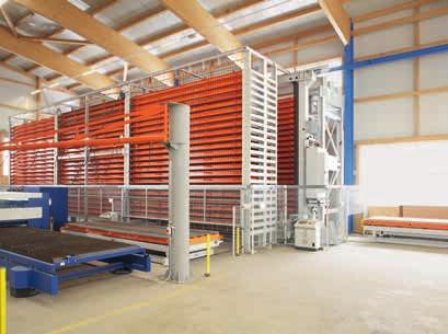 UNILINE: In-line storage systems for effective material supply to processing machines and for commissioning.