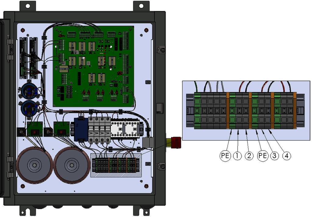 3.3 Elevation, Azimuth Motor Wiring The AIU-2 is designed to drive 36VDC motors for Elevation and Azimuth. The AIU-2 will be configured for the proper voltage and power of each motor when ordered.
