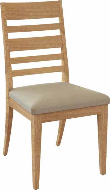 Chairs Features and benefits Turnings are glued and nailed Solid backs and spindles Bent wood is used for maximum comfort where style allows Choice of wood or cushion