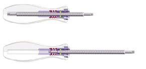 telescopic handle, the blade length can be adjusted from 18 90 mm. 18 mm min. 90 mm max.