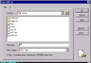 Figure 3-7 2 Save the AOI drawing as AOI file. In the Viewer click File then Save button and then AOI Layer As. In the Save AOI as box, change to the working directory and type the AOI file name.