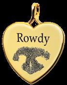 Personalized Pet Print Jewelry The Actual Paw, Nose Print or of