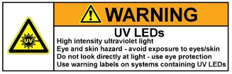 Ultraviolet Emitter Product No: MTSM310UV-1120 UV Light Precaution for Use These devices are ultraviolet LEDs.
