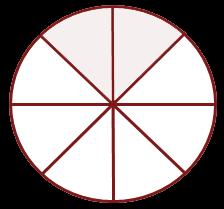 On this fraction card, partition and shade the circle to show a fraction that is equivalent to ¼ but with a different denominator.