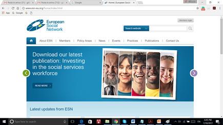 The European Social Network (ESN) is the network for local public social services in Europe.