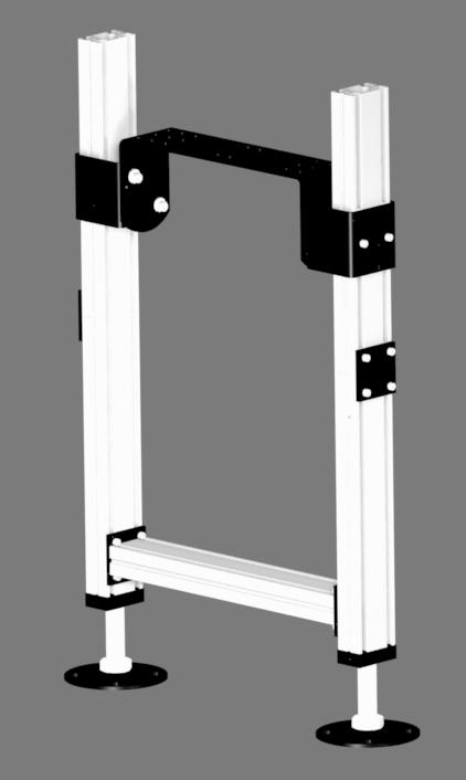 Installation N O P Illustration References (Figure 3) Stand Mounting Bracket M8 x 18 mm Socket Head Angle Adjustment Screws (4x) M6 x 16 mm Socket Head Height Adjustment Screws (4x) 1.