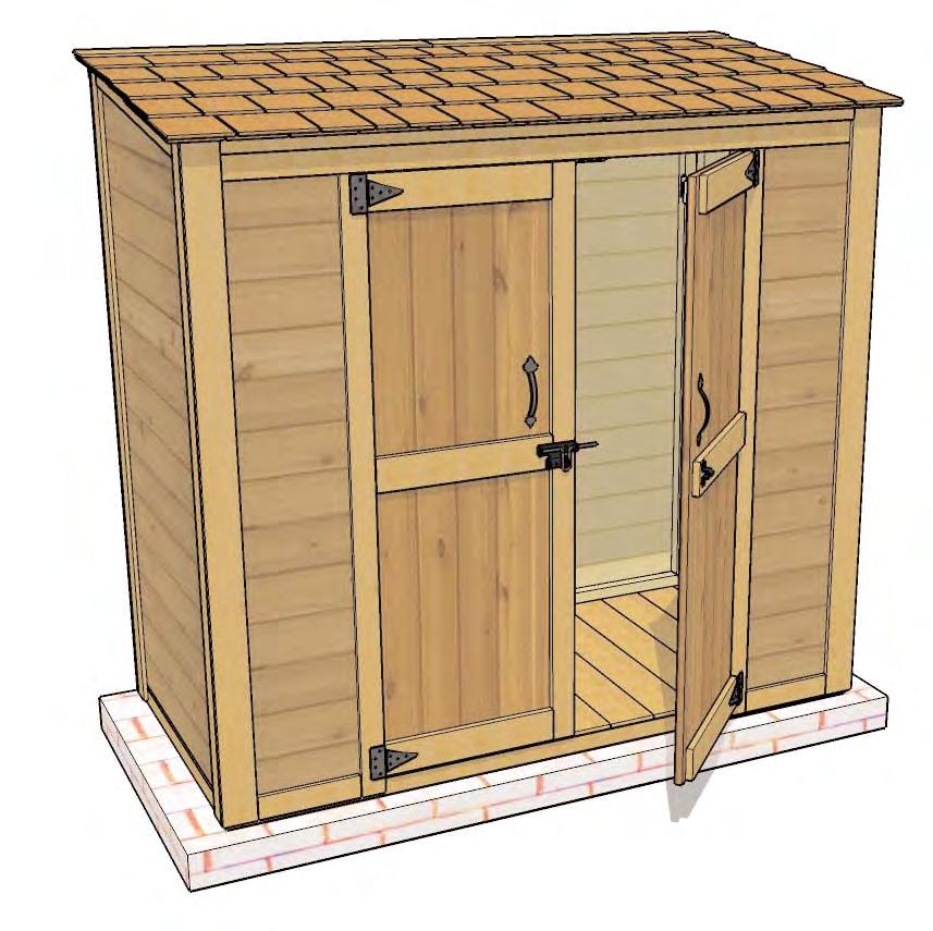 Note; Our Sheds are shipped as an unfinished product. If exposed to the elements, the Western Red Cedar lumber will weather to a silvery-gray color.