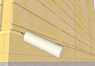When positioned correctly, fasten bottom wall framing to floor using