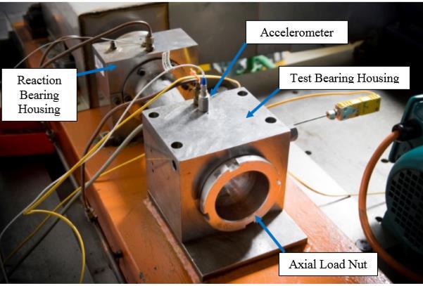 Figure 5 DSTG bearing test rig Figure 6 Images of the spalls on the inner race of Bearings AC8 & AC3 Results and discussions Figures 7.a and 8.