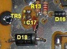 (Proves R13 is not open circuit or C17 is short circuit) R13 acts as a safety fuse resistor.