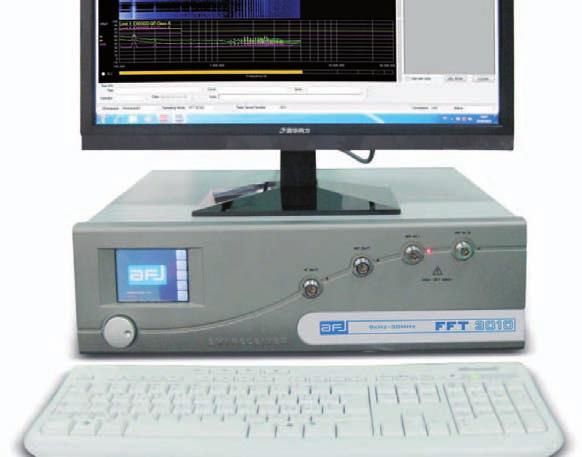 FFT 3010 EMI TEST RECEIVER Based on a PC integrated architecture with WINDOWS 7 Embedded OS, FFT 3010 EMI Receiver is ready to operate with advanced software for EMC testing, fitted with