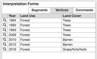 Interpretation Forms For each plot, there are interpretation forms for labeling the segments and vertices, which are specific to a given project s response