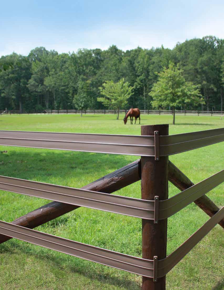 FLEXIBLE 5 RAIL flexible fence systems provide strength and safety at a lower