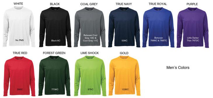 ATC PRO TEAM LONGSLEEVE TEE 6.3oz - 100% Polyester jersey with wicking technology.