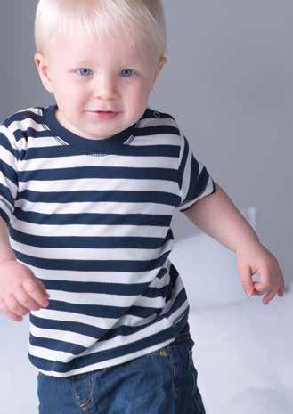 24 / WASHED LIGHT GREY / NAVY / WASHED BZ02 Baby T Soft and stretchy fabric / 2 self-coloured poppers at side neck / Cover seam at hems / 1x1 rib
