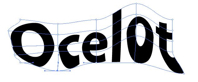 Convert to paths and Mesh Distort This was made using a combination of Text/Create Outlines (which turns type
