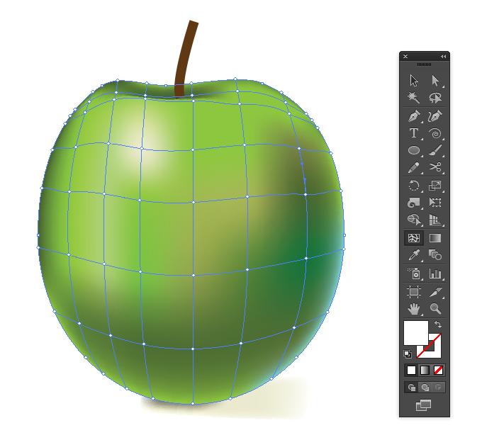 Mesh tool A semi-believable apple made using the Mesh tool 4.
