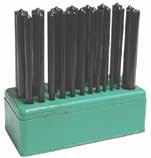 Transfer Punch Sets Overall length: 4-7/8 Inch sizes: 3/32 to 1/2 (plus 17/32 ) and 1/2 to 1 by 64ths Letter sizes: A to Z Wire Gage sizes: 1 to