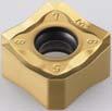 Excellent heat resistance due to the special chip breaker design of top face of insert.