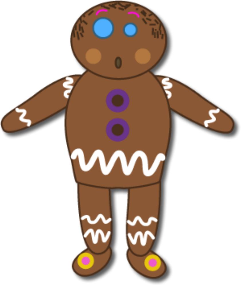 www.hellokids.com : Print page Gingerbread Man Doll http://www.hellokids.com/templates/print.php?id=29292 1 of 2 11/25/2014 3:39 PM How to create your Gingerbread Man puppet craft 1.