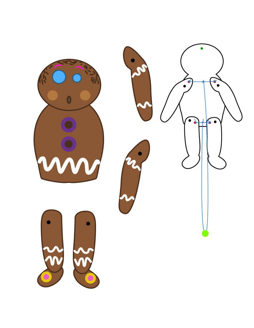 www.hellokids.com : Print page Gingerbread Man Doll http://www.