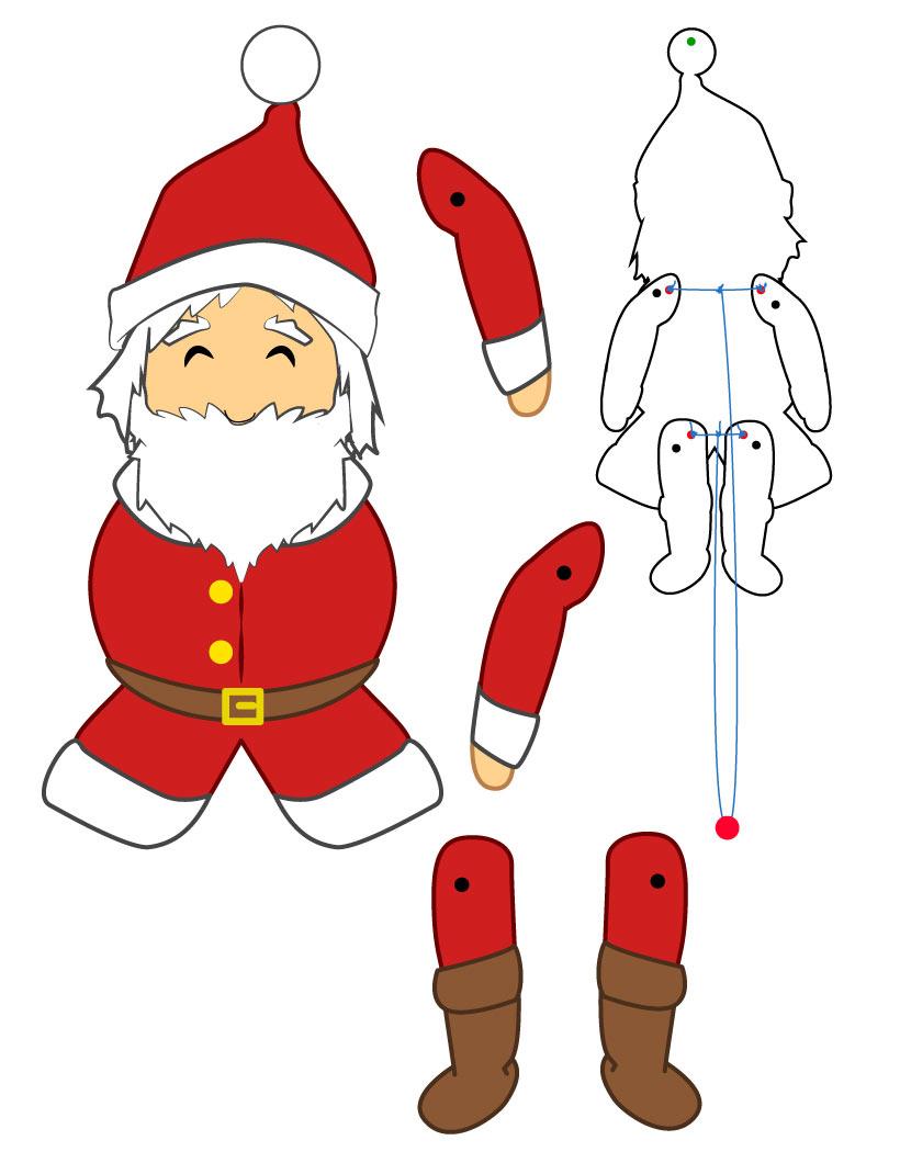 www.hellokids.com : Print page Santa Claus doll http://www.