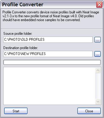 6.3. Profile Converter Device noise profiles built with previous versions of can, with certain limitations, be used in the current version.