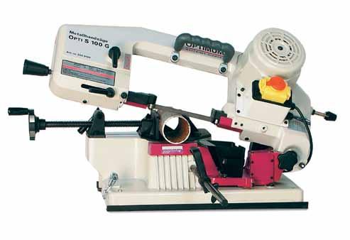 saw S 100G Light-weighted and handy metal band saw.