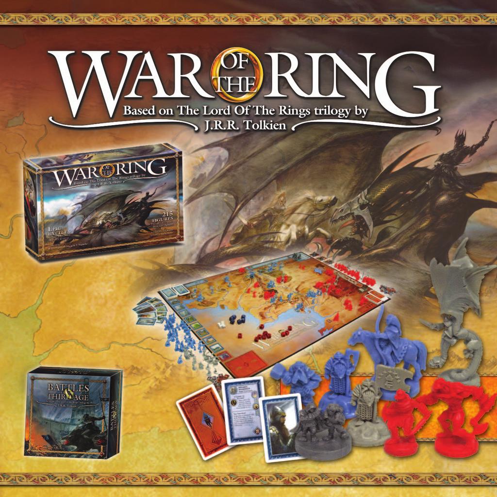 War of the Ring LTR07 From the land of Mordor, the dark Lord Sauron seeks to conquer Middle Earth and its people. To be sure of domination, he lacks only the One Ring, the master ring.