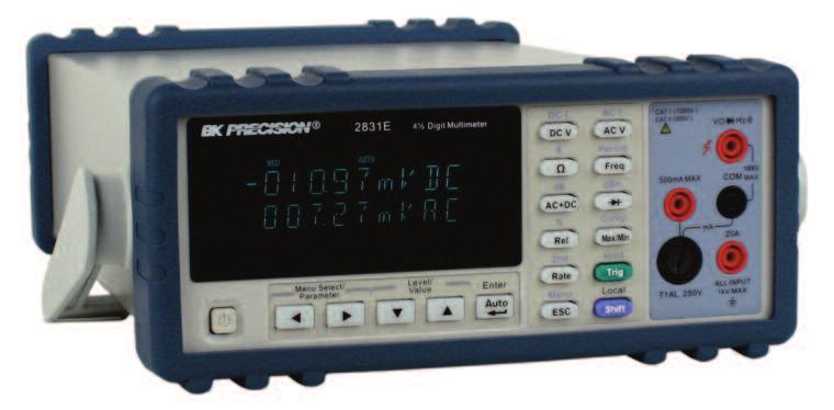 Data Sheet True RMS Bench Multimeters and TRUE RMS True RMS Bench Multimeters with Dual Display The B&K Precision models and are versatile and dependable bench multimeters suitable for applications