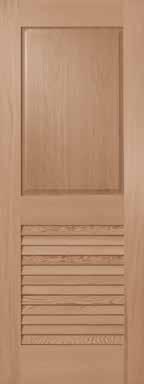 LOUVER DOORS Louver doors are perfect for pantries, closets and laundry rooms, concealing the area while allowing