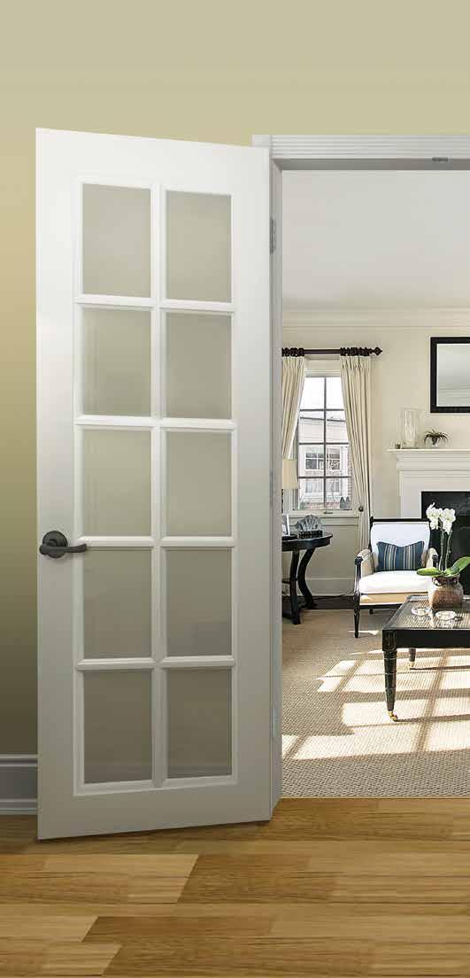 FRENCH DOORS French doors are a smart choice for adding privacy to a study or home office, without robbing it of valuable lighting.