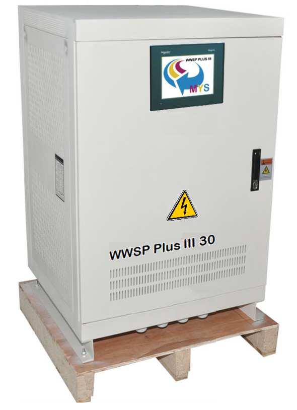 The unit detects 60Hz or only one phase automatically the converter steps in and produce the correct 50Hz and three phase 400V for the main panel.