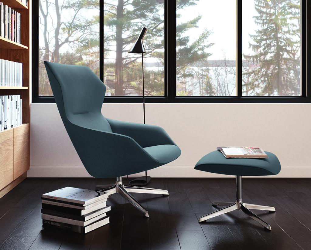 Ray A family of chairs and tables that transform spaces into comfort zones.