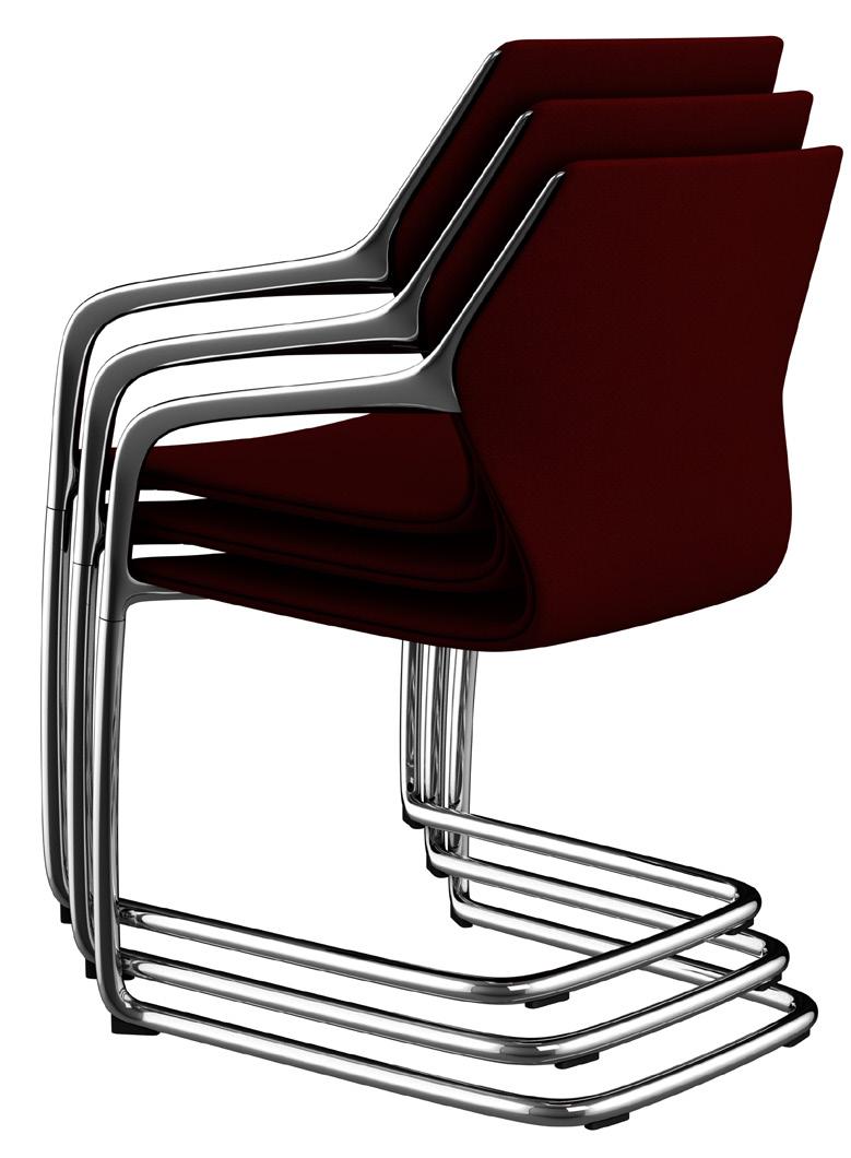 9206/A RAY CHAIR Cantilever with armrest Stackable 4 high Weight (kg) 10.0 10.