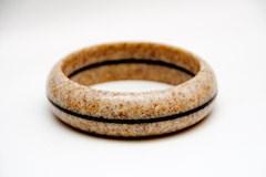 Harry Levine created a segmented bracelet made from 2 pieces of