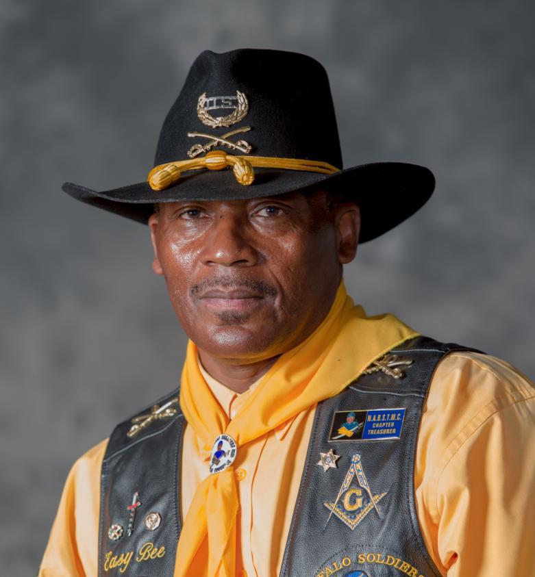 5. Reducing blown out skin areas Below is a photo of EasyBee. He is a member of Buffalo Soldiers Motorcycle of America.