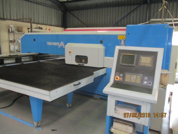 Punching Machines - Finpower A5F R900,000 Excl VAT Classification Unit Finpower A5F Finpower A5F Year 2003 Max.