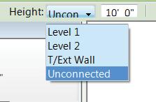 STEP 22: go to Level 1 _ type shortcut WA (wall) _ change
