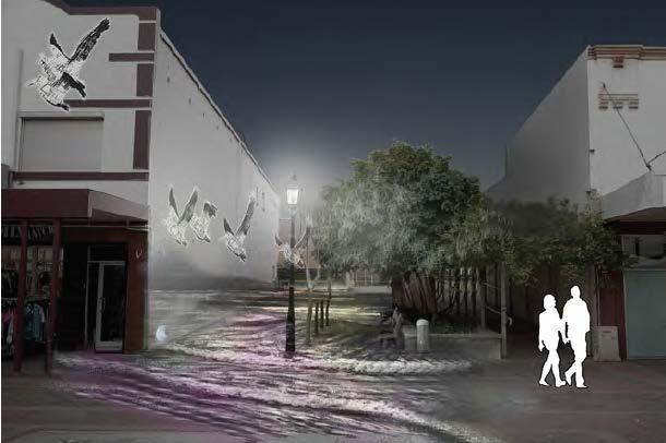 Examples of activation projects - Maitland Laneway projections This piece is motion