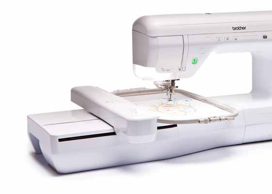 Large embroidery freedom The Innov-is V3 s large 300mm x 180mm embroidery area allows you to create large, complex designs without the need to re-hoop.