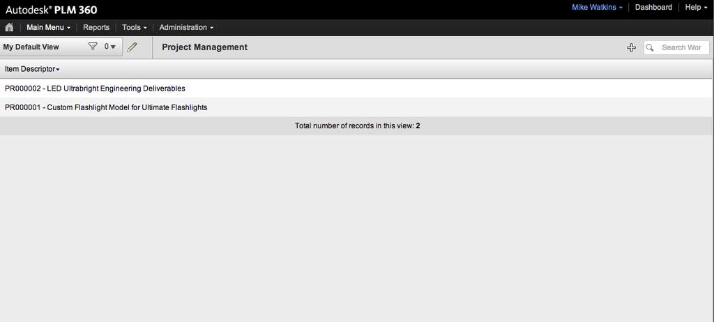 Add an NPI to the Project Management Workspace Once you have created an NPI item