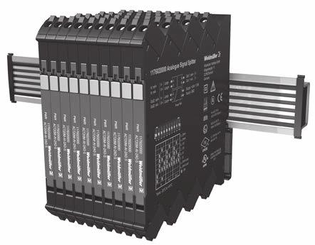 Datasheet ACT0M Signal solation and Conversion NEW High quality signal isolation and conversion in a slim wide housing format is now available with Weidmuller s ACT0M range.