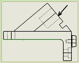 (on completing the line a floating preview of the section will appear attached to the cursor) If arrow A is not pointing in the correct direction (upwards) then choose the flip direction