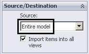 Tangent edges The default setting in SolidWorks is to show tangent edges with the same linetype and thickness/blackness as regular edges. It is more appropriate to use a lighter line or none at all.