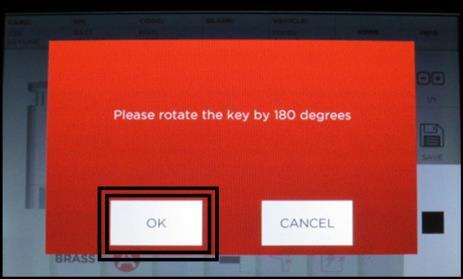select NEXT Rotate key