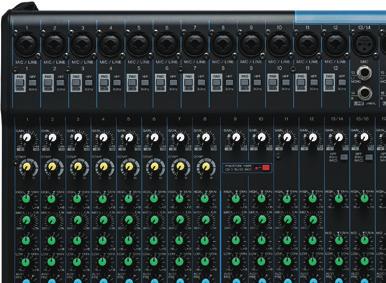 Overview MG20 is a versatile mixer suitable for a wide range of users and