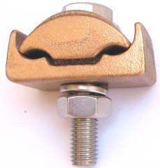 EARTHING CONDUCTOR TO FLAT SURFACE TYPE ESS - SINGLE CONDUCTOR TYPE EST - TWIN CONDUCTOR Types ESS (single conductor) and EST (twin conductor) clamps are designed to connect copper earthing
